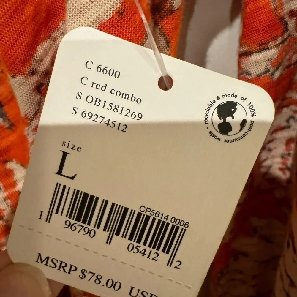 Free People Say the Word Red Top NWT - Picture 6 of 7